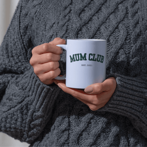 Custom "Mum Club" Heart Photo Mug - Aviza