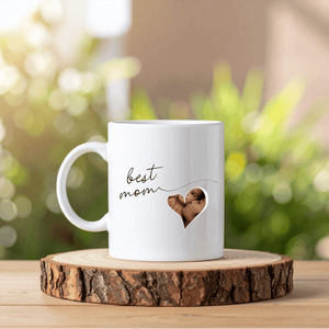 Custom "World's Best" Heart Photo Mug - Aviza