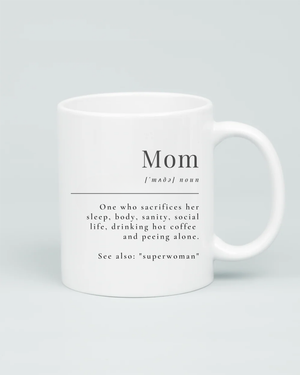 The Mom Definition - Minimalist Mug - Aviza