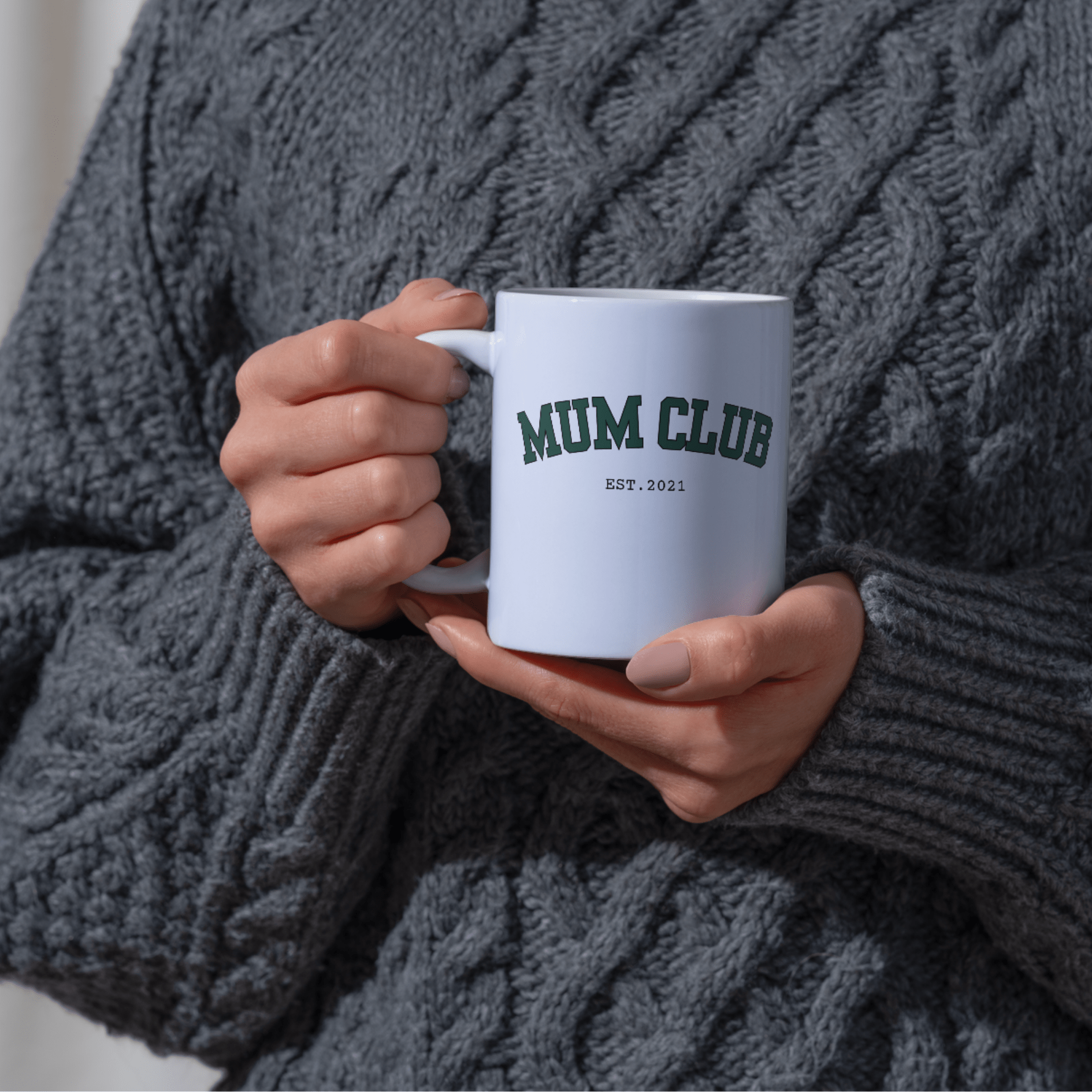 Custom "Mum Club" Heart Photo Mug - Aviza