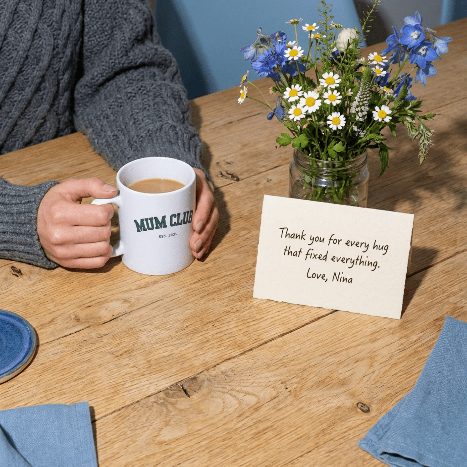 Custom "Mum Club" Heart Photo Mug - Aviza