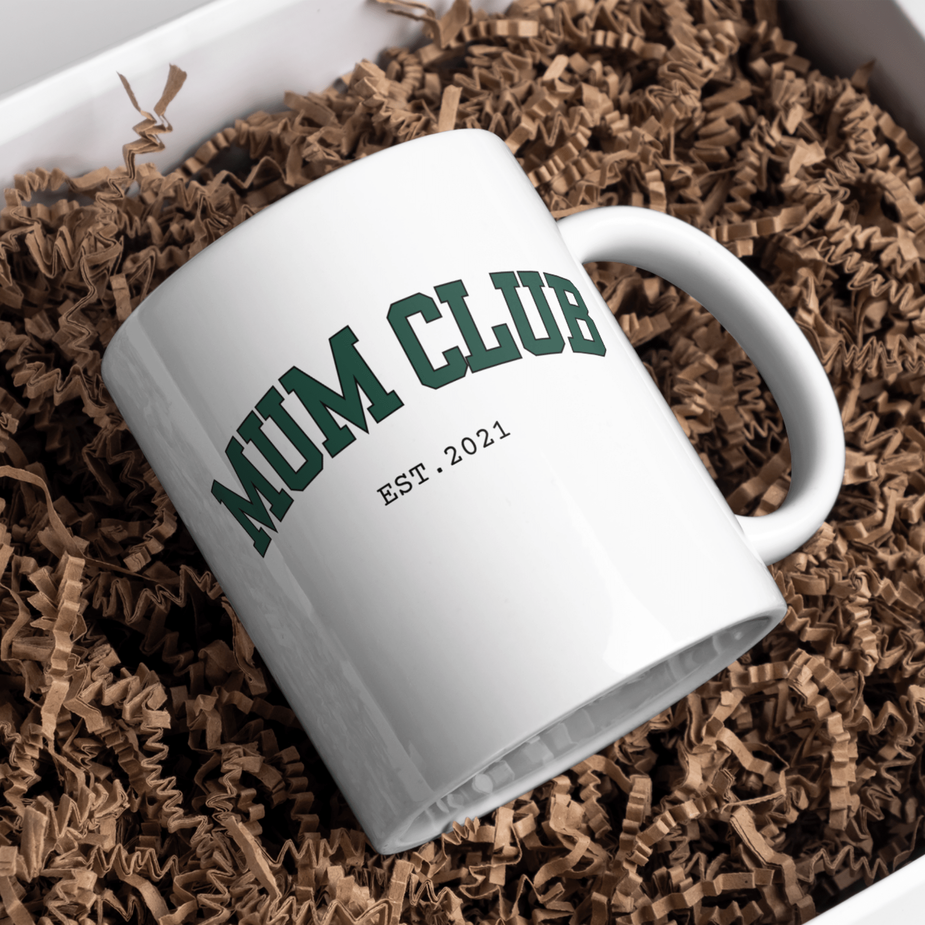 Custom "Mum Club" Heart Photo Mug - Aviza