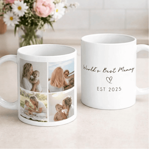 Custom Photo Collage Mug - World's Best Mom - Aviza