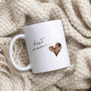 Custom "World's Best" Heart Photo Mug - Aviza