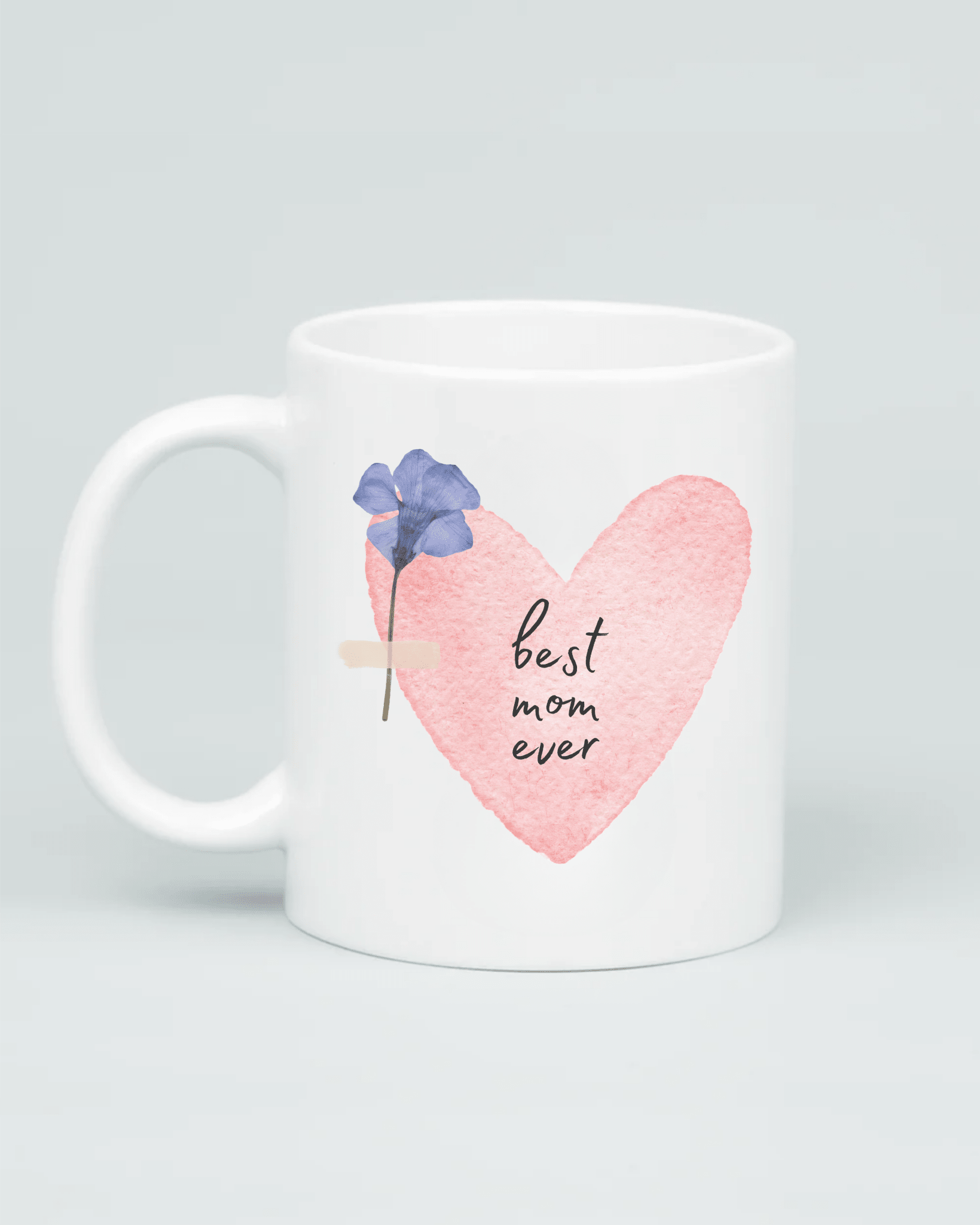 Pressed Flower Heart - Best Mom Ever Mug - Aviza