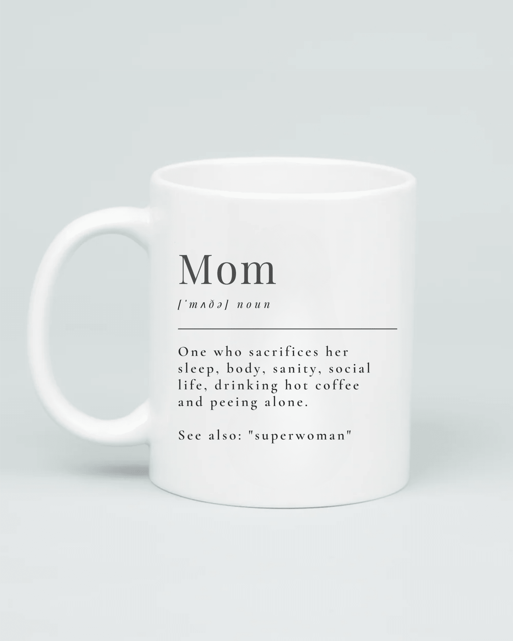 The Mom Definition - Minimalist Mug - Aviza