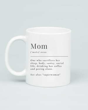 The Mom Definition - Minimalist Mug - Aviza