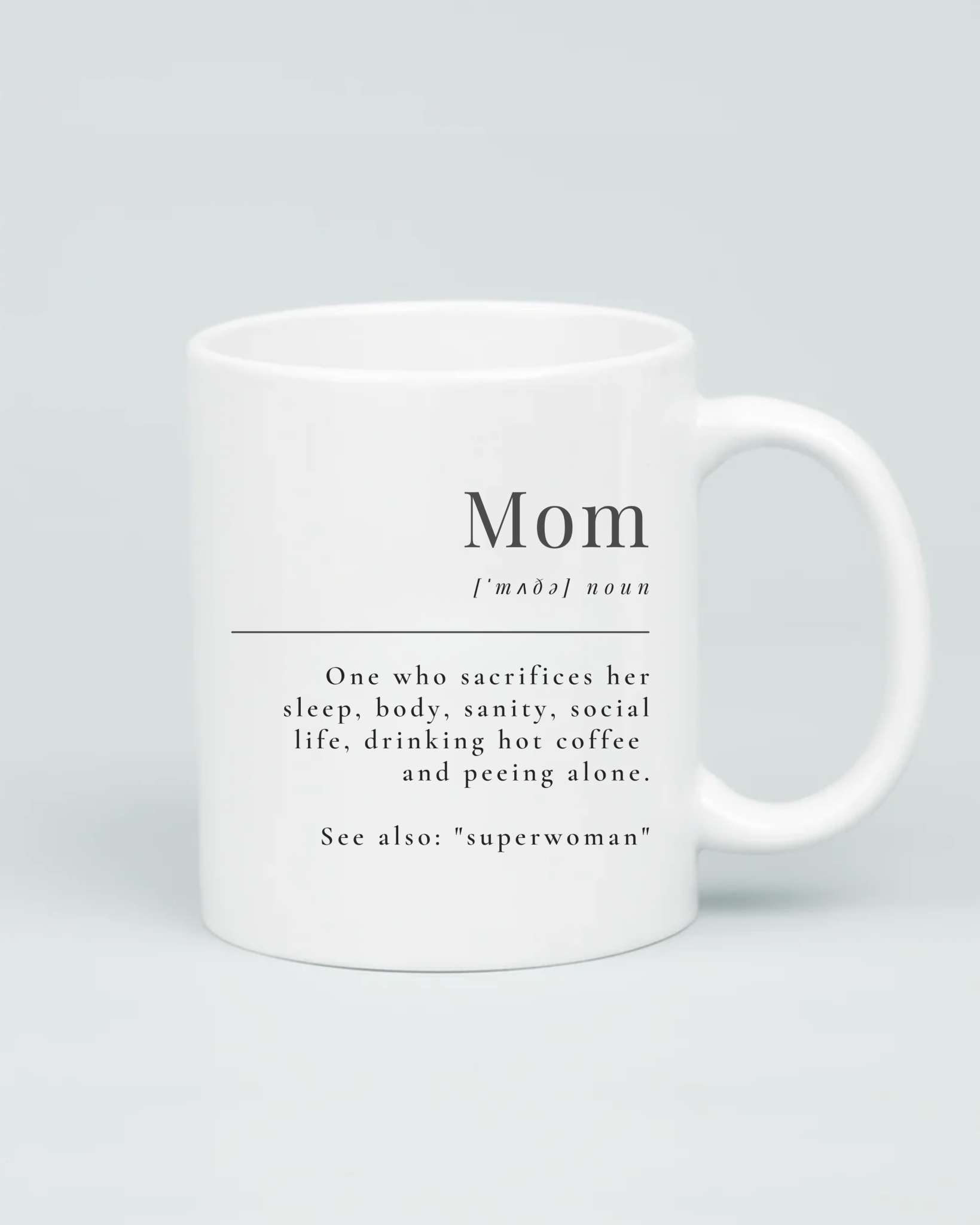 The Mom Definition - Minimalist Mug - Aviza